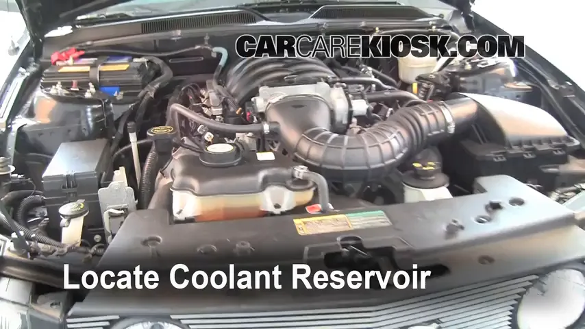 2006 Ford Mustang GT 4.6L V8 Coupe Coolant (Antifreeze) Check Coolant Level